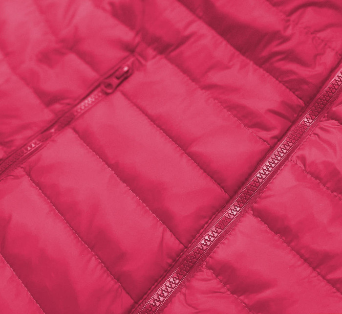 Lehká růžová dámská prošívaná bunda model 17050593 - J.STYLE