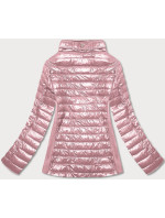 Růžová dámská lesklá bunda model 17099410 - MINORITY
