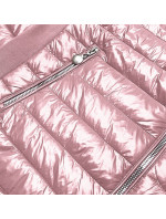 Růžová dámská lesklá bunda model 17099410 - MINORITY