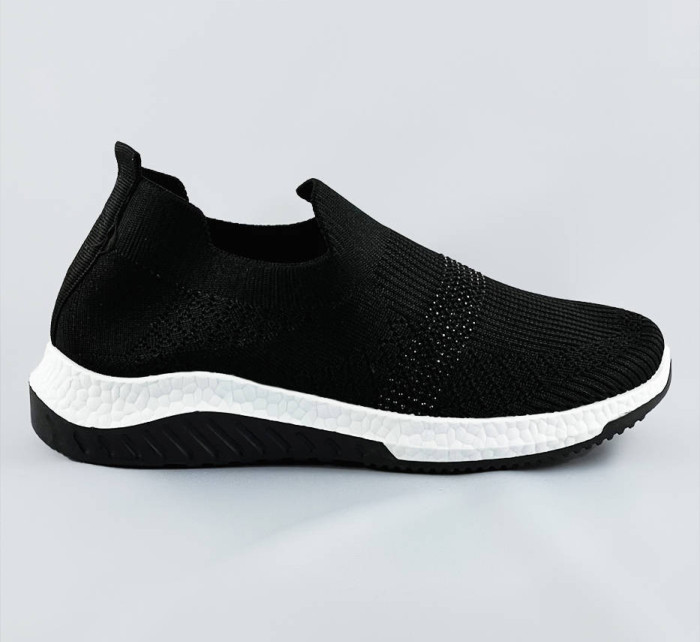 Černé dámské ažurové boty se zirkony model 17113811 - COLIRES