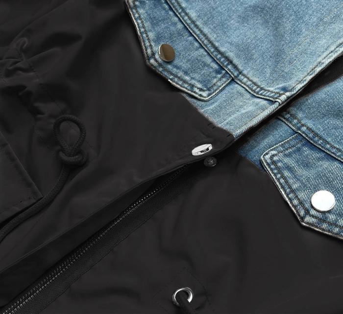 Světle volná džínová bunda z různých spojených materiálů model 17199513 - S'WEST