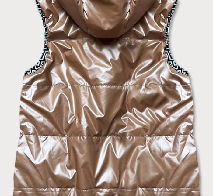 Světle hnědá dámská oboustranná vesta model 17189776 - S'WEST