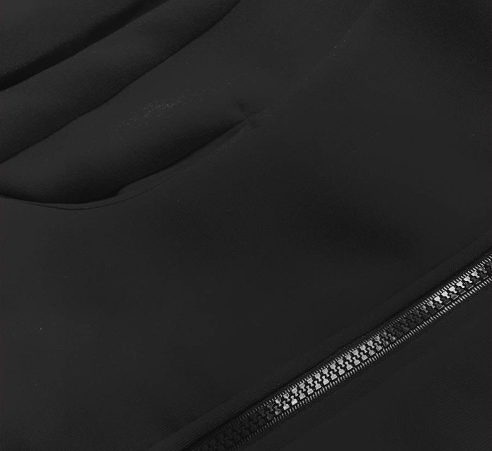 Černý dámský teplákový komplet s rozepínací mikinou model 17225167 - LHD