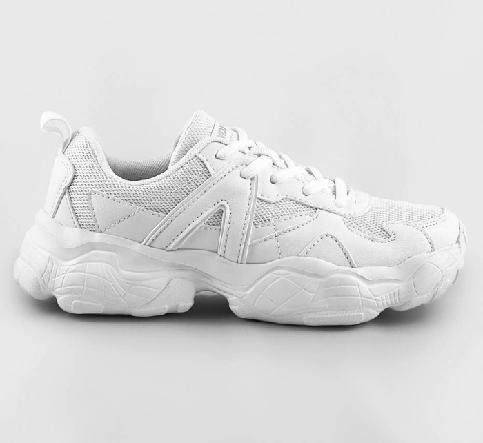 Bílé dámské šněrovací sportovní boty (AW100001-02)