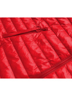 Červená oboustranná dámská květovaná bunda (PC-6105-16)