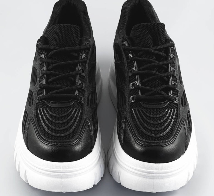 Černé dámské sportovní boty na platformě model 17258788