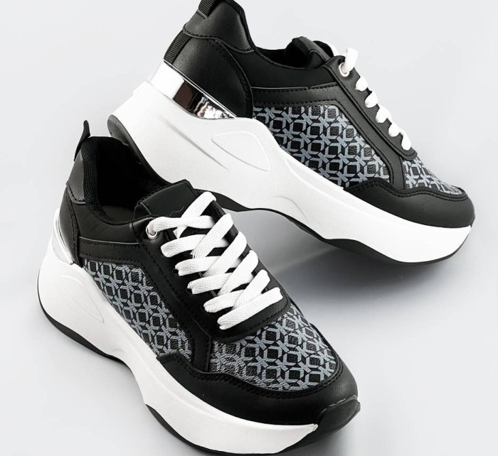 Čierne dámske športové topánky (SG-137)