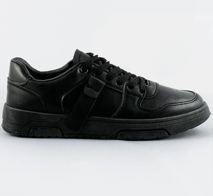 Černé dámské šněrovací tenisky sneakers (21-Q22)