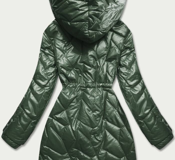 Zelená dámská bunda s ozdobným prošíváním model 17556132 - S'WEST