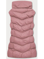 Růžová péřová dámská vesta model 17752113 - J.STYLE
