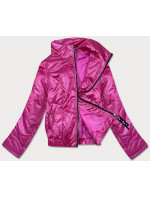Krátká růžová dámská bunda se stojáčkem model 18026046 - S'WEST