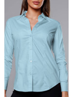 Světle modrá klasická dámská košile model 18302360 - J.STYLE