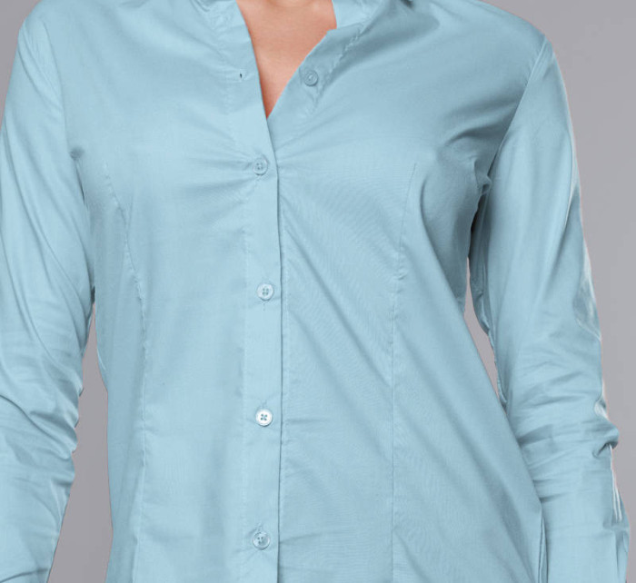 Světle modrá klasická dámská košile model 18302360 - J.STYLE