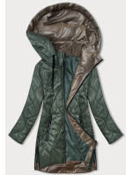 Tmavě zelená dámská bunda s odepínací kapucí model 18851537 - S'WEST