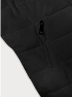 Černá dámská prošívaná zimní bunda s kapucí model 19012687 - LHD