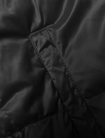 Krótka kurtka damska z odpinanym kapturem S'West czarna (B8228-1)