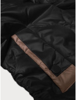 Černá dámská bunda se stahujícími šňůrkami na bocích S'West (B8235-1)