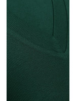 Dopasowana sukienka w prążki butelkowa zieleń (5579-38)