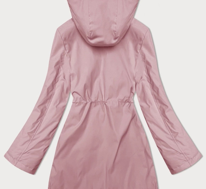 Tenká růžová bunda s kapucí S'West (B8236-81)