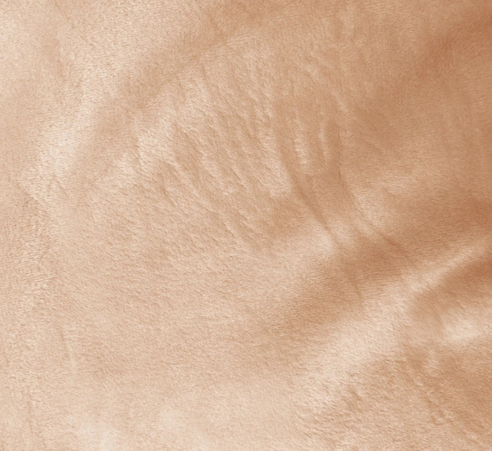 Dámská velurová souprava v broskvové barvě s kapucí (8C1175-150)