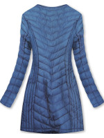 Dlouhá modrá dámská bunda model 5833390 - DREAM STONE