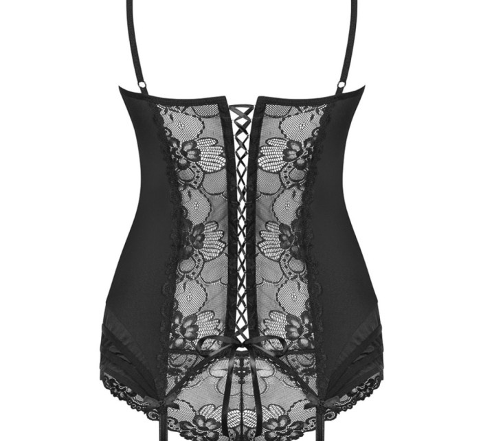 Erotický korzet model 16133391 corset black - Obsessive