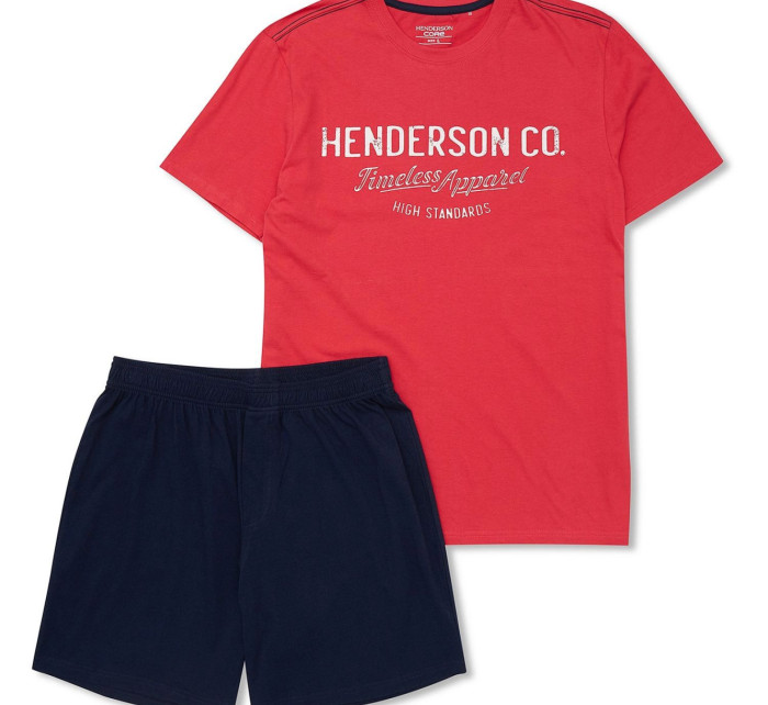Pánské pyžamo 41286 creed red - HENDERSON