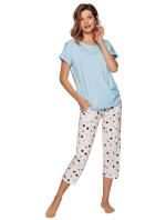 Luxusné dámske pyžamo Lenka modré