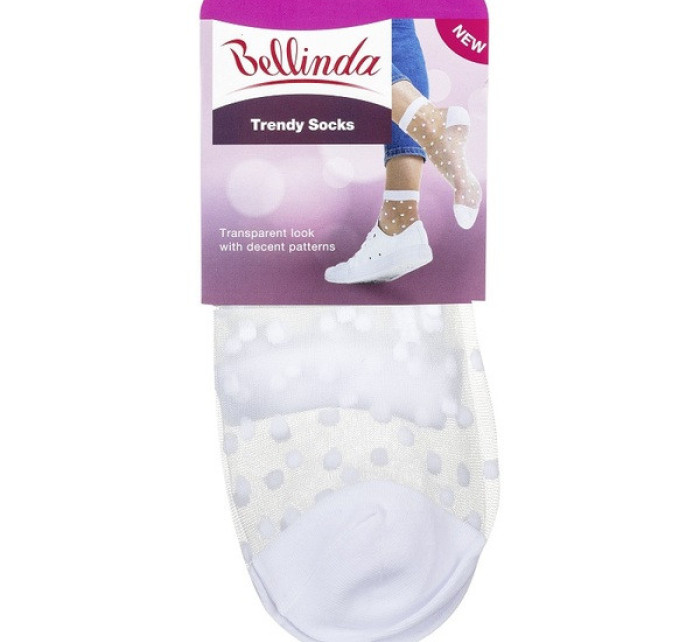 Módní ponožky s puntíky SOCKS  bílá model 15436400 - Bellinda