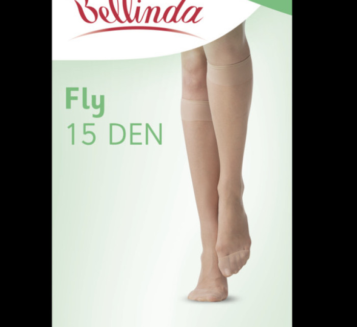 Silonkové podkolienky FLY KNEE highs 15 DEN - Bellinda - almond