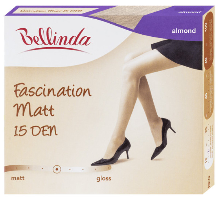 Matné pančuchové nohavice Fascination MATT 15 DEN - Bellinda - almond
