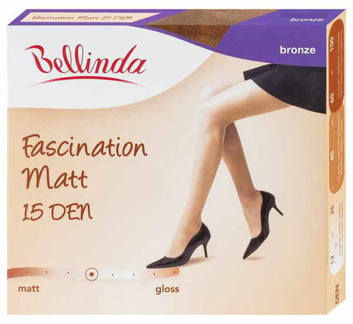 Matné pančuchové nohavice Fascination MATT 15 DEN - Bellinda - bronzová