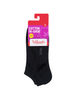 Dámske krátke ponožky 2 páry COTTON IN-SHOE SOCKS 2x - BELLINDA - čierna
