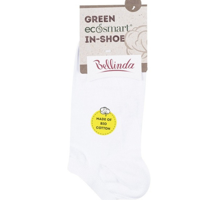 Krátke ponožky z bio bavlny GREEN EcoSMART IN-SHOE SOCKS - Bellinda - biela