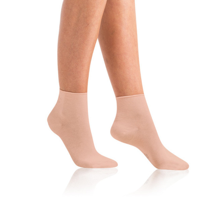 Dámské ponožky z bio bavlny s lemem GREEN COMFORT SOCKS  růžová model 15437552 - Bellinda