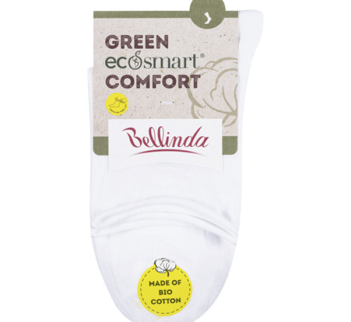 Dámské ponožky z bio bavlny s lemem GREEN COMFORT SOCKS  bílá model 15437549 - Bellinda