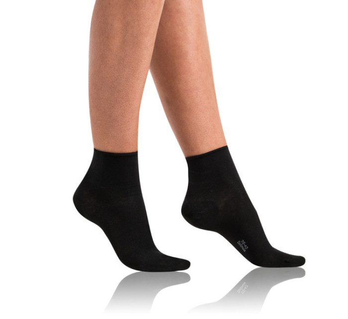 Dámské ponožky z bio bavlny s lemem GREEN COMFORT SOCKS  černá model 15437546 - Bellinda