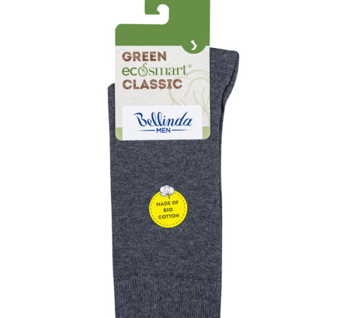 Pánske ponožky z bio bavlny GREEN ECOSMART MEN SOCKS - BELLINDA - šedá