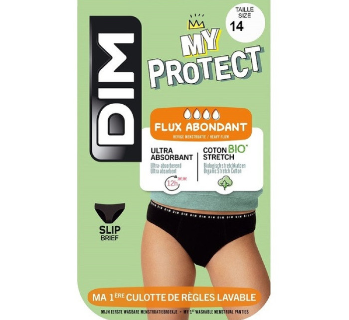 Dívčí menstruační kalhotky  SLIP  černá model 19586770 - DIM