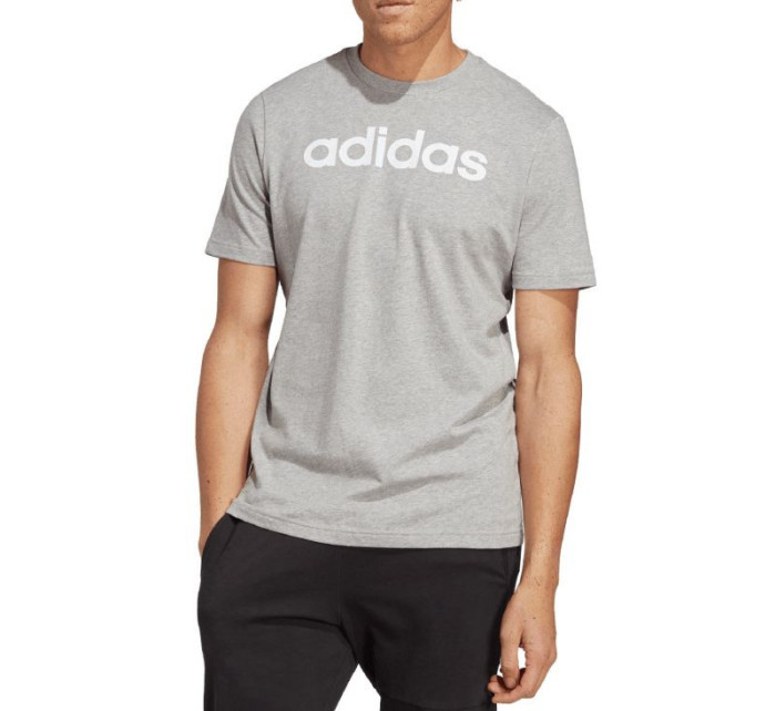 Adidas Essentials Single Jersey Linear Embroidered Logo Tee M IC9277 pánské