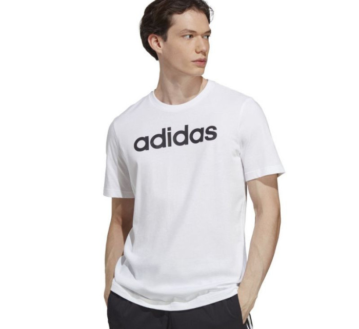 Koszulka adidas Essentials Single Jersey Linear Embroidered Logo Tee M IC9276