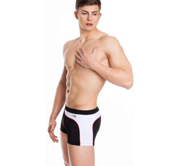 Pánské plavecké šortky model 15950131 M černobílé 15 410 - Aqua-Speed