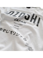 Pánske tričko Ozoshi Atsumi M Tsh košeľa biela O20TS007