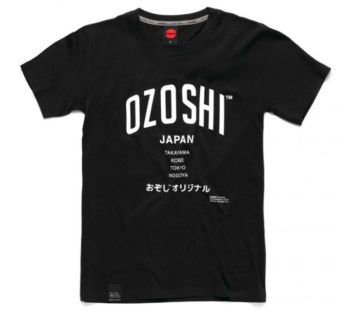Pánske tričko Ozoshi Atsumi M Tsh tričko čierne O20TS007