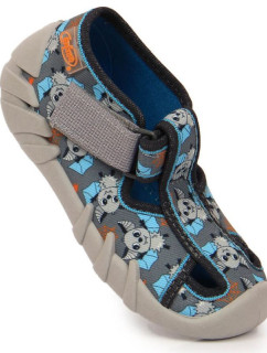 Pantofle na suchý zip s  Jr grey model 17560095 - Befado