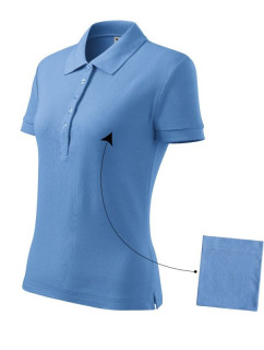 Koszulka polo Malfini Cotton W MLI-21315 błękitny