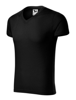 Malfini Slim Fit tričko s výstřihem do V M MLI-14601 pánské