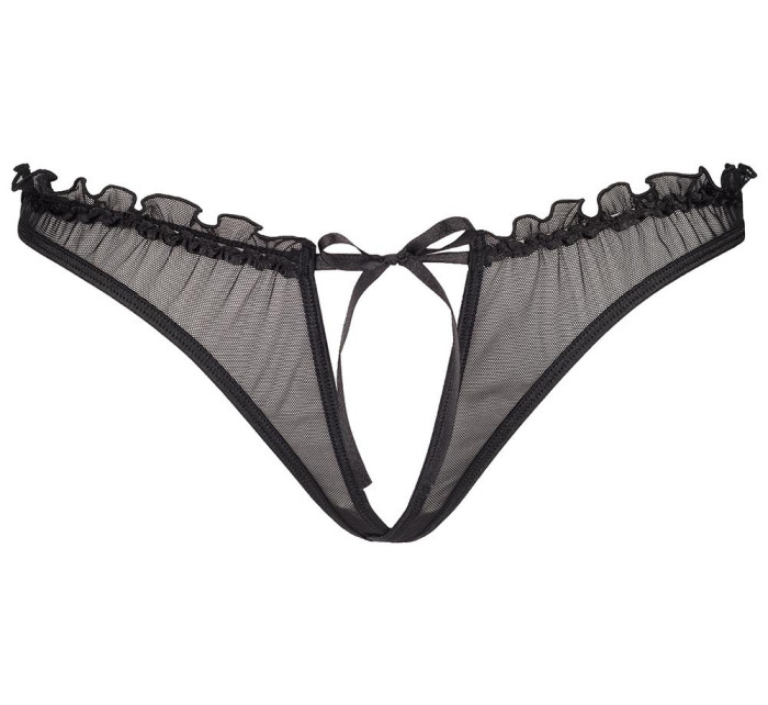 Dámské erotické kalhotky V-6458 Charbon černá - Axami
