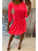 šaty růžové neonové model 18746893 - K-Fashion