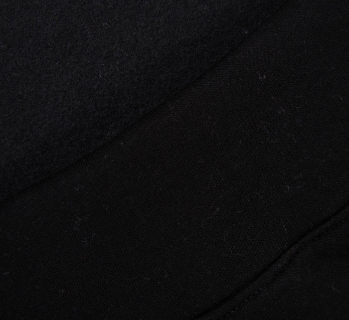 Zateplená mikina s model 18747354 nápisem oversize černá - K-Fashion